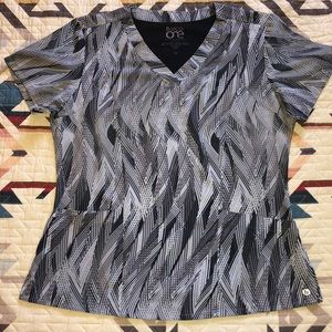 Barco One M Grey/Black Scrub Top